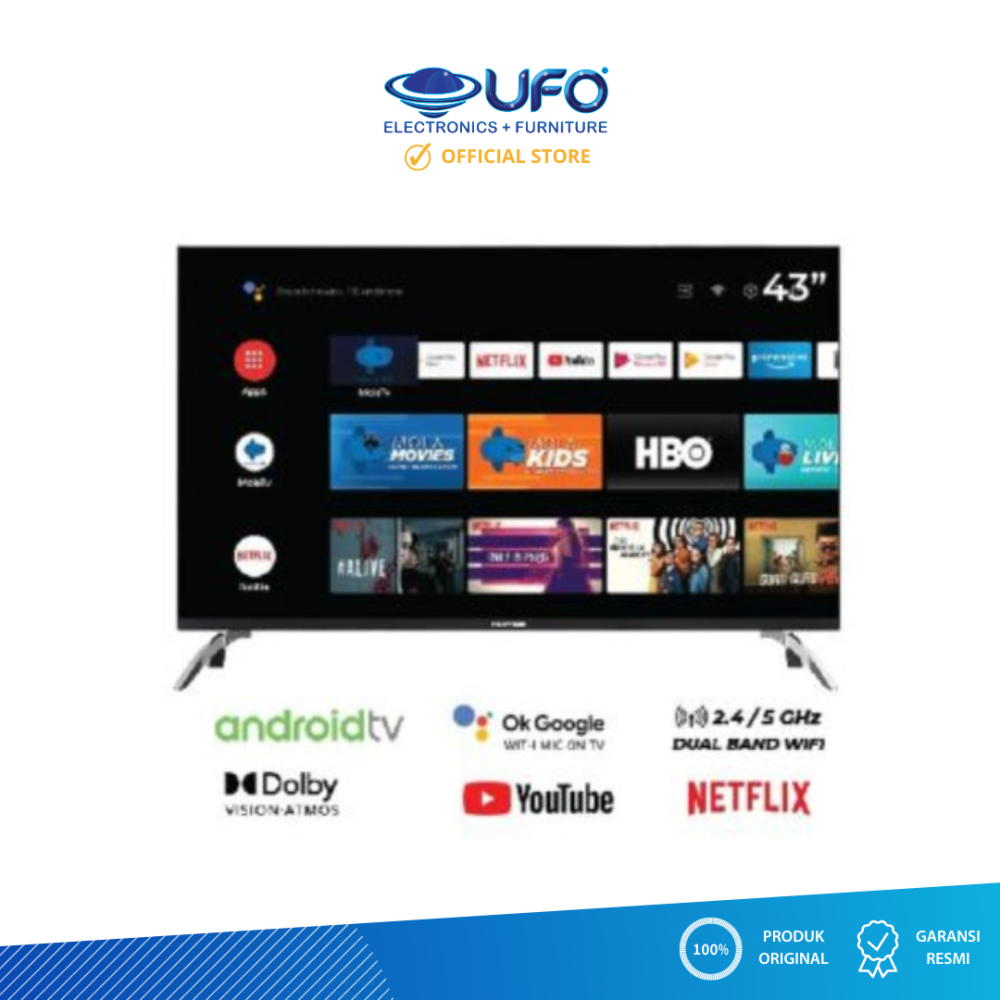 Polytron 43 Inch Led Android Tv PLD43AG9953E 