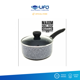 Ufoelektronika Maxim Neostone 18cm sausepan + glass cover NNEO-SP-18-D-XS-W