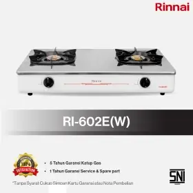 Ufoelektronika Rinnai Kompor 2 Tungku Putih RI602E(W)