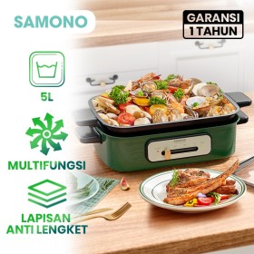 Ufoelektronika Samono 5L Multifunction Cooker Alat Masak Multifungsi SWTMCG5L 