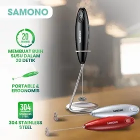 Samono 1200RPM Milk Frother Mixer Pengocok Susu Telur Adonan SWMFB11 