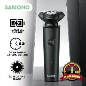 Ufoelektronika Samono SW-ES02 Shaver Alat Cukur Jenggot Listrik Kumis Anti Air