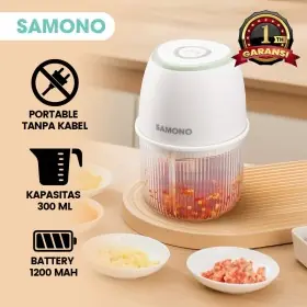 Ufoelektronika Samono 300ML Mini Chopper Blender Portable Gilingan Mini Bumbu Daging SWL5