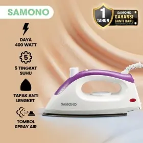 Ufoelektronika samono Setrika Baju Spray Anti Kusut Anti Kuman 400 Watt SWIRS400