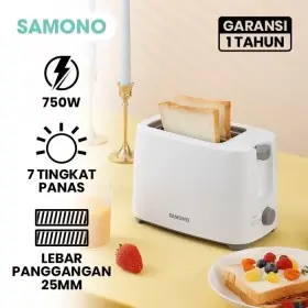 Samono SWTW750 Bread Toaster Pemanggang Roti 700w