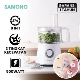 Samono SWFPW500 Blender 8 in 1 Multifungsi Food Processor Chopper