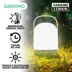 SAMONO SWRLW08 PORTABLE EMERGENCY LAMP LAMPU GANTUNG [RECHARGEABLE] SW-RLW08 PUTIH