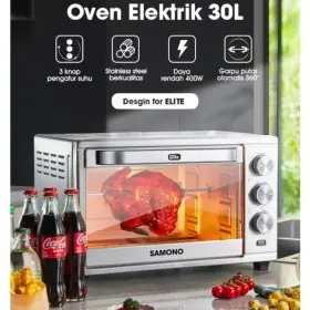 Samono 30L Oven Electric Stainless Kapasitas 30L SW-EOS30