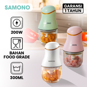 Samono SW099 BLENDER CHOPPER 0.3 LITER SW099WHITE/PINK/GREEN