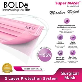 Ufoelektronika BOLDE SURGICALHIJABHEADLOOP50PCS MASKER 