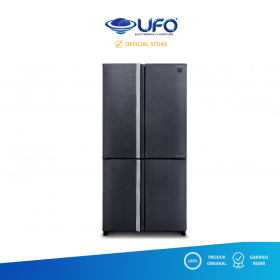 Ufoelektronika SHARP SJIF90PMDS KULKAS SIDE BY SIDE 4 PINTU J-TECH INVERTER 639L