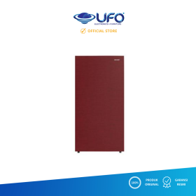Sharp Kulkas 1 Pintu 133 Liter Hailine Metalic Red SJX165MSR 