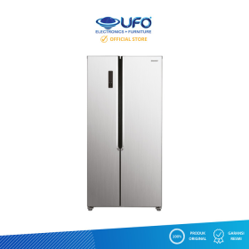 Sharp Kulkas 2 Pintu Side By Side Inverter 472 Liter SJIS50MSL