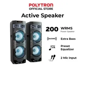 Ufoelektronika Polytron 10 Inch Bluetooth Speaker Aktif Karaoke PAS10DF22 