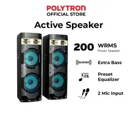 Ufoelektronika Polytron 10 Inch Speaker Aktif PAS10DF28 