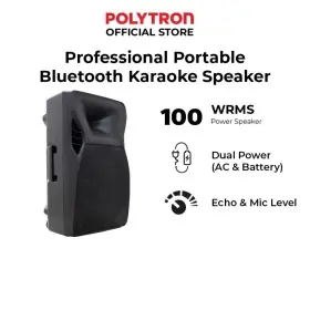 Ufoelektronika Polytron 15 Inch Speaker Professional Bluetooth Karaoke PASPRO15F5 