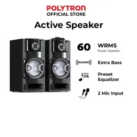Ufoelektronika Polytron 8 Inch Bluetooth Speaker Aktif Karaoke PAS8E12 