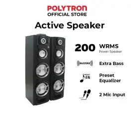 Ufoelektronika Polytron 8 Inch Speaker Bluetooth Aktif Karaoke PAS8EF22 