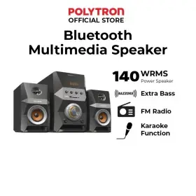 Ufoelektronika Polytron Speaker Bluetooth Multimedia Karaoke PMA9522B