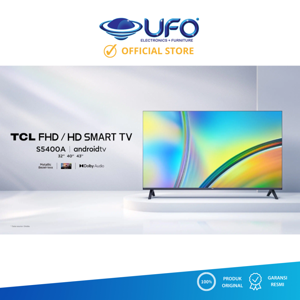 TCL L43S5400A LED TV 43 INCH ANDROID - Netflix/YouTube - FHD