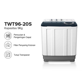 TCL Mesin Cuci 2 Tabung 9 Kg TWT96-20S