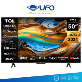 TCL 50P755 4K UHD HDR10+ Google TV Dolby Vision-Atmos 50 Inch