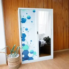 Ufoelektronika Uni Home - Lemari Pakaian Slidding Besi | Lemari Pakaian Modern | Lemari Pakaian Minimalis