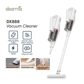 Ufoelektronika Deerma 12kPa Handheld Vacuum Cleaner Home Cleaning Penyedot Debu Lightweight Design DX888