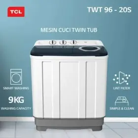 Ufoelektronika TCL Mesin Cuci 2 Tabung 9 Kg TWT96-20S