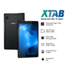 Ufoelektronika ADVAN XTab | Dual Sim Card 4G LTE 4/64 GB 8 Inci Quadcore T310 | Tablet Android 13 | Garansi Resmi 1 Tahun