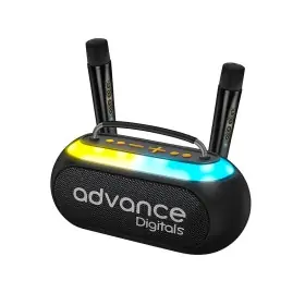 Ufoelektronika Advance Portable Speaker Bluetooth Dual Microphone Karaoke V-18