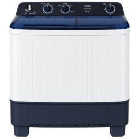 AQUA Mesin Cuci 2 Tabung Fresh Air Series 7 Kg | Dynamic Balance | Air Dry QW-7010HT