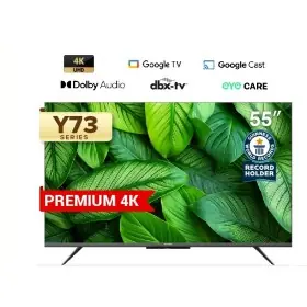 Ufoelektronika Coocaa 55 Inch Smart Google LED TV 4K UHD 55Y73