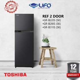 TOSHIBA GRB28IS(SK) KULKAS 2 PINTU DOUBLE INVERTER GARANSI 12 TAHUN