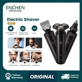 Ufoelektronika Enchen Alat Cukur Rambut 5 in 1 Waterproof Alat Shaving Pencukur Kumis Listrik Magnetic X8S-C