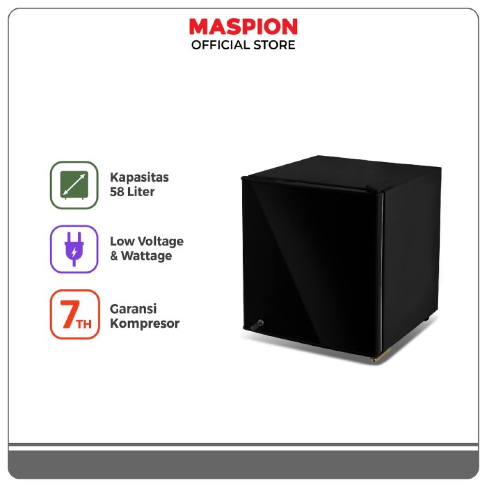 Maspion Kulkas Portable 1 Pintu 58 Liter URG058BK