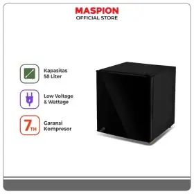 Maspion URG058BK Lemari Es Portable Kapasitas 58 Liter