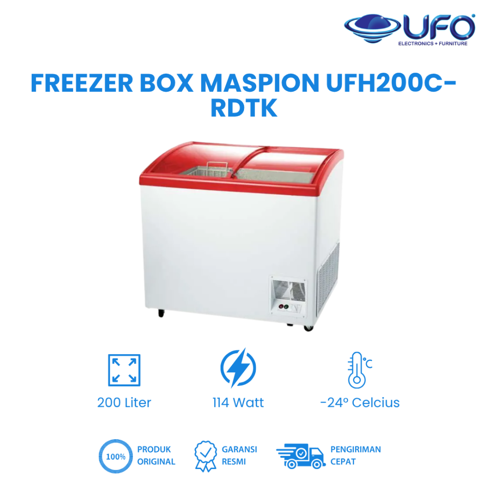 Maspion Freezer 200 Liter UFH-200 C RDFK