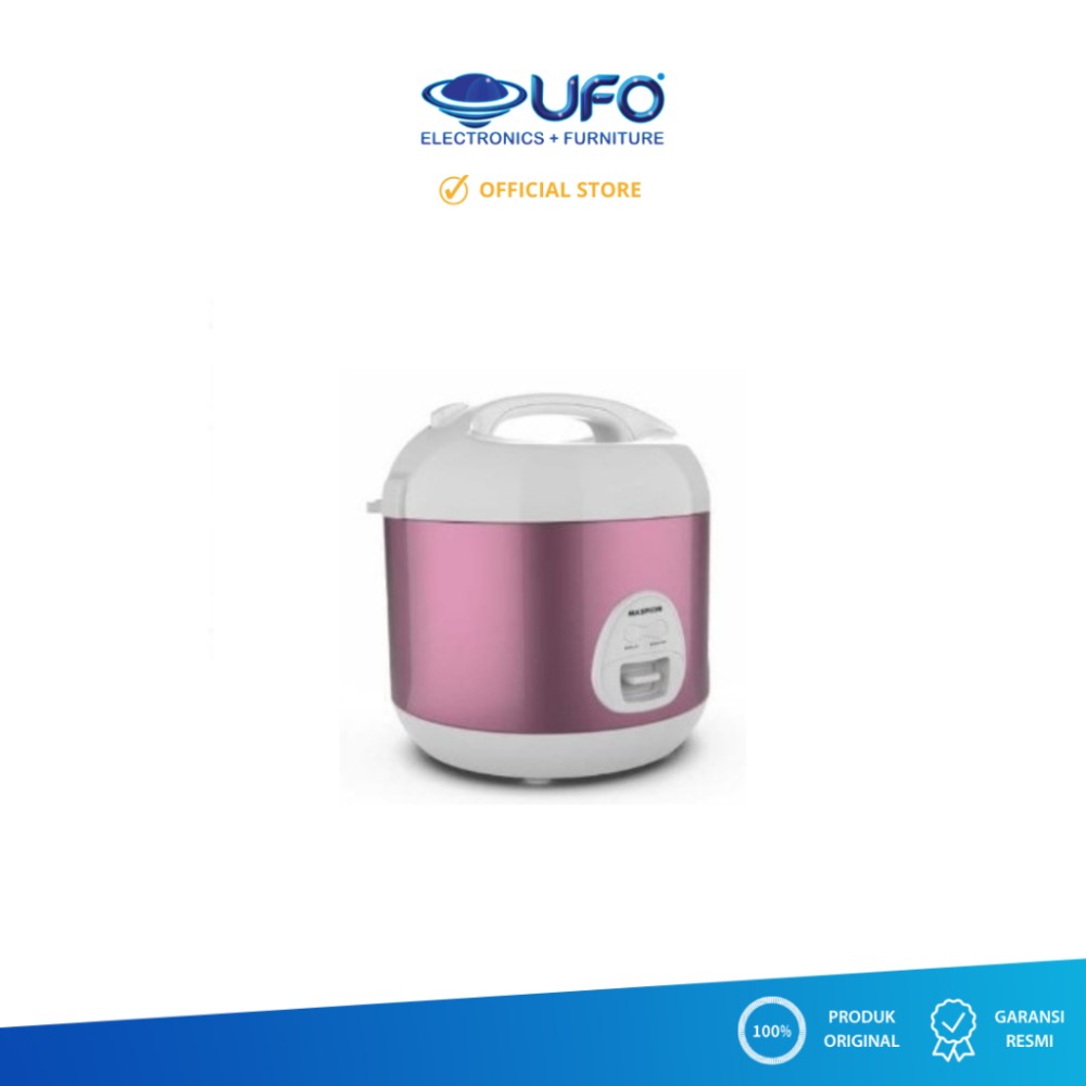 Maspion Magic Com Rice Cooker | Kapasitas 0.6 Liter | Anti Lengket | Anti Gores| MRJ0623GRBF-WRG