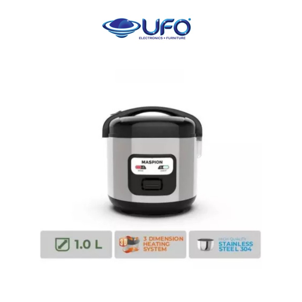 Maspion Magic Com Mini Stainless 1L MRJ1003TSS-N-BSS