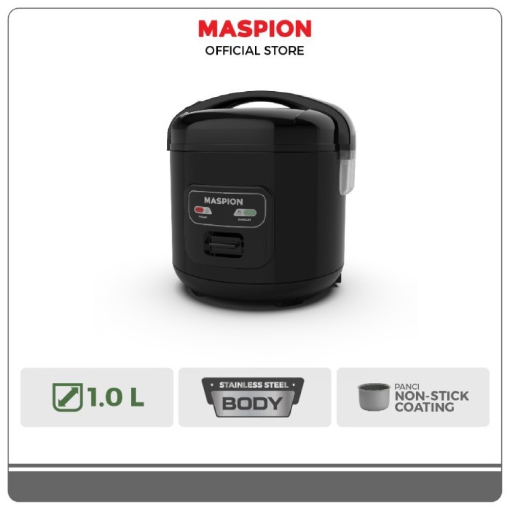 Maspion Magic Com |Ukuran 1 Liter | Anti Gores | Anti Lengket | MRJ1003BS-BB