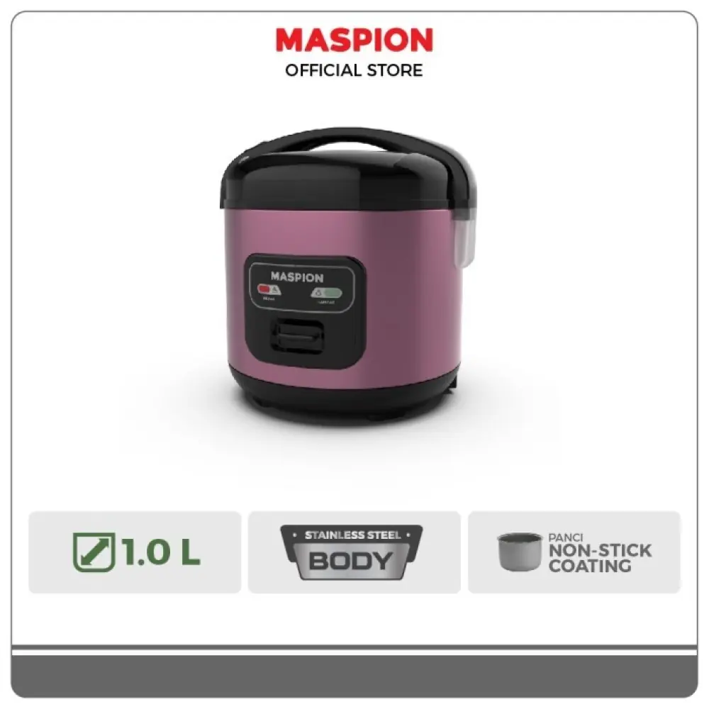 Maspion Magic Com |Ukuran 1 Liter | Anti Gores | Anti Lengket | MRJ1003BS-BRG