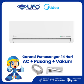 AC Midea Celest Inverter 1,5 PK - AI Ecomaster 70% Hemat Listrik Fast Cooling MSCE-13CRFN8-I