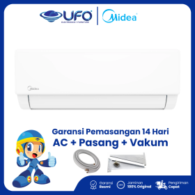 AC Midea 1.5 PK Single Split Standart Hyper Grapfin | Dual Filter MSFQ-12CRN8-I
