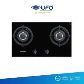 Ufoelektronika Modena Kompor Tanam Gas 2 Tungku BH1725ACBK