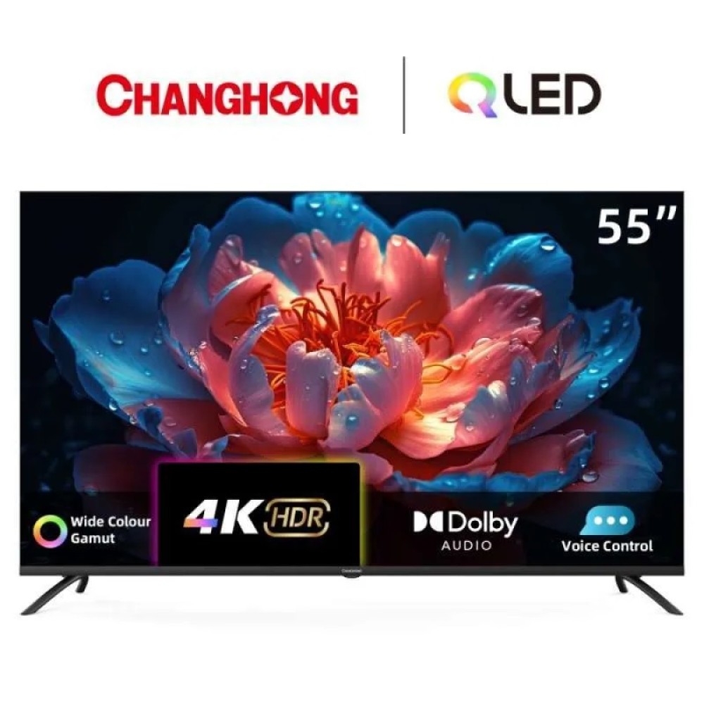 Changhong 55 Inch Smart Google QLED TV 4K UHD U55QCN1