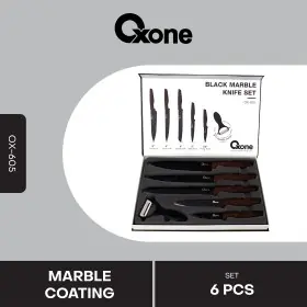 Ufoelektronika Oxone OX605 Set Pisau Dapur Marbel Dengan Pengupas Buah