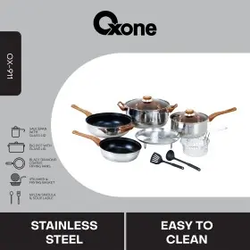 Ufoelektronika Oxone OX911 Panci Stainless Steel Set 6 PCS 