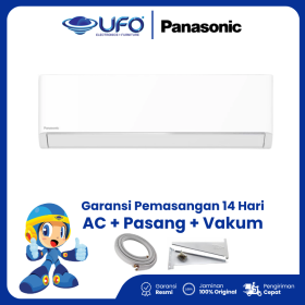 AC Panasonic 1 PK Inverter Flagship (AC + Air Purifier) | AC Hemat Listrik | Dingin Cepat 30 Detik | Udara Lebih Bersih & Sehat | Smart AC | Tahan Lama & Anti Karat CSHU10CKJ [UNIT ONLY]