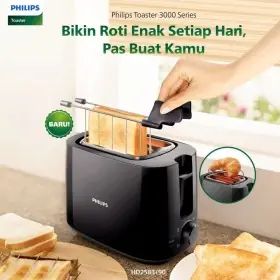 Philips Toaster Bunwarmer with Sandwich Rack 600W- Pemanggang Roti HD2583/90